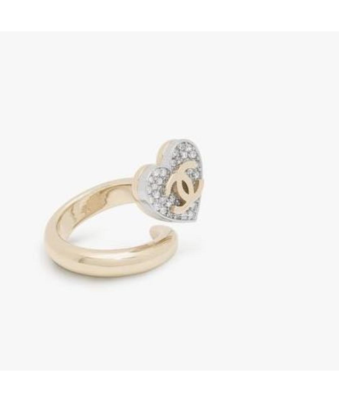 CHANEL Желтое металлическое кольцо, фото 2