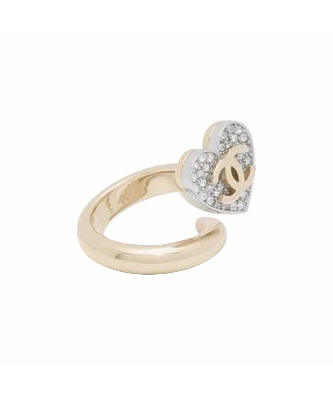 CHANEL Желтое металлическое кольцо, фото 1