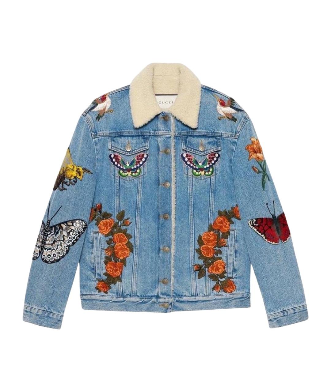 GUCCI Синяя деним куртка, фото 1