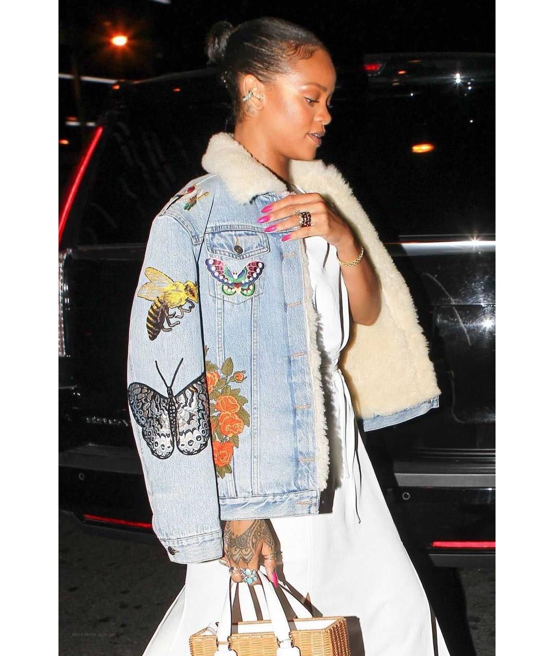 GUCCI Синяя деним куртка, фото 7