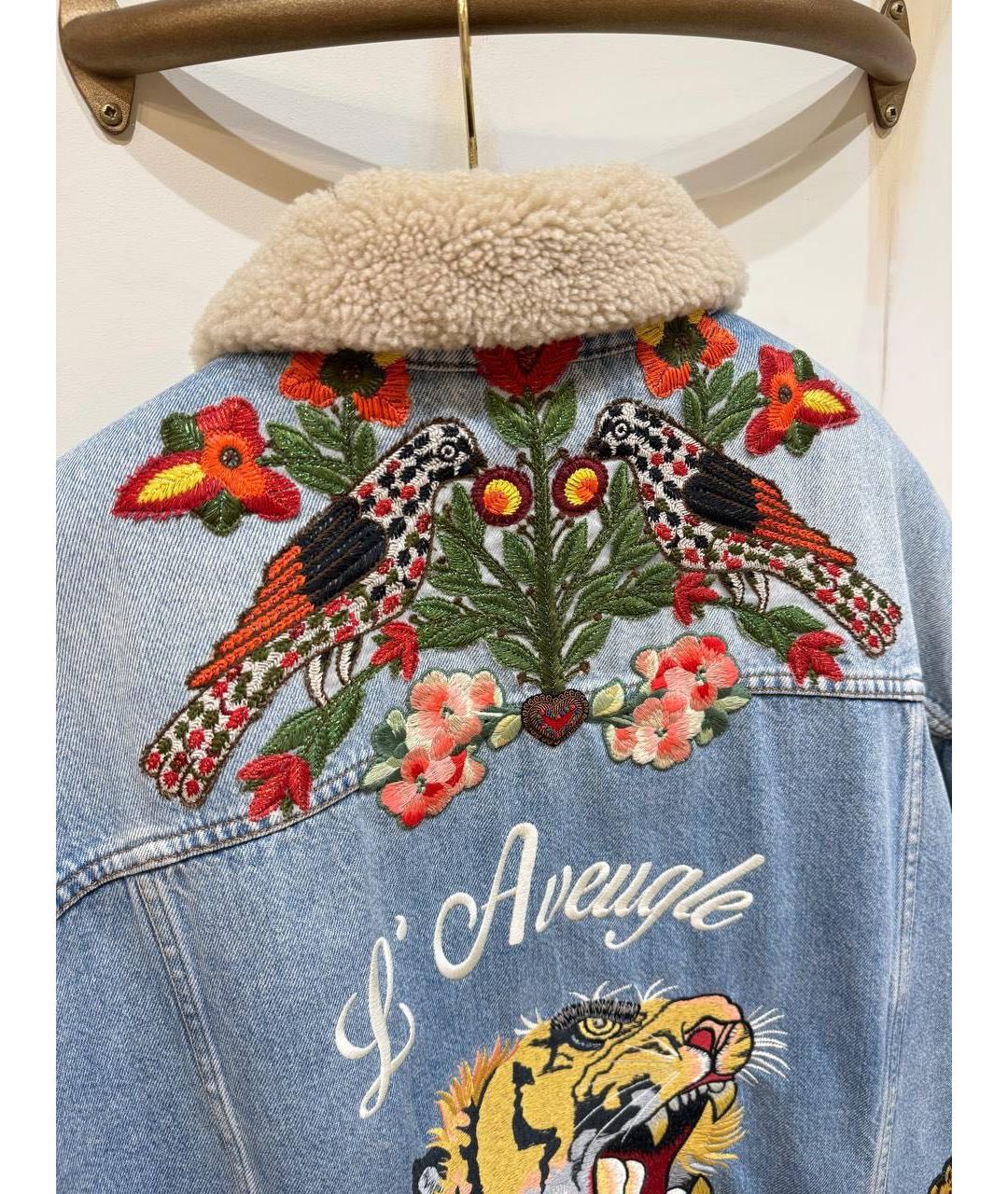 GUCCI Синяя деним куртка, фото 4