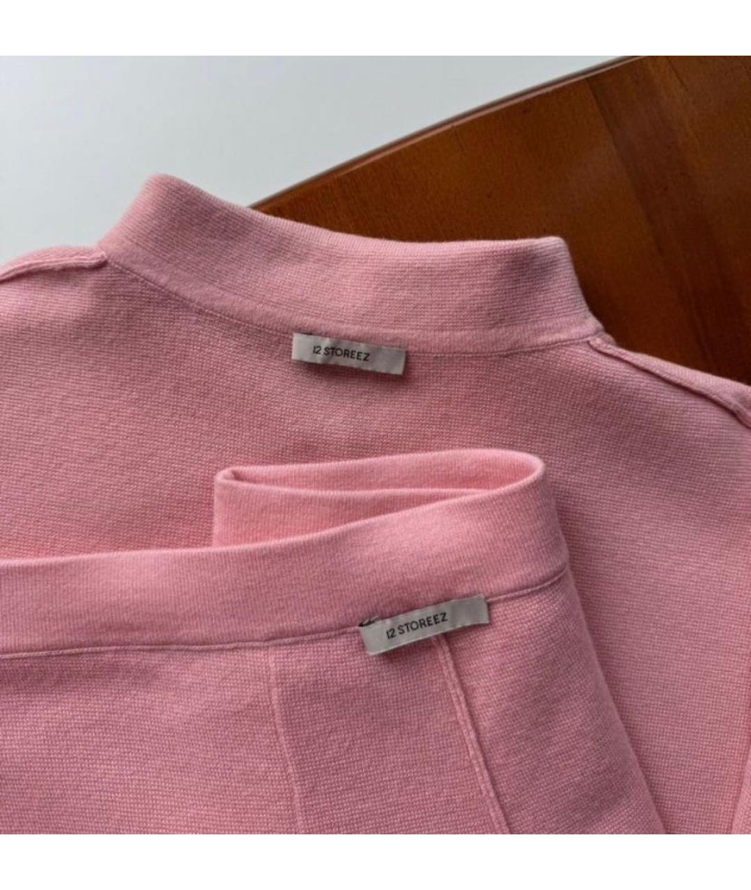 12 STOREEZ Розовый шерстяной костюм с брюками, фото 2