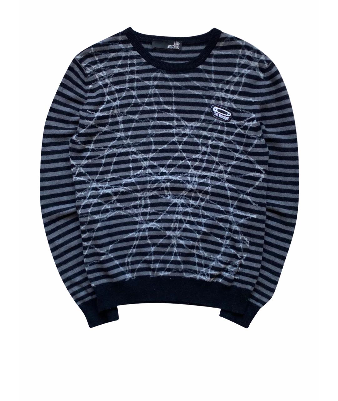 LOVE MOSCHINO Черный шерстяной джемпер / свитер, фото 1