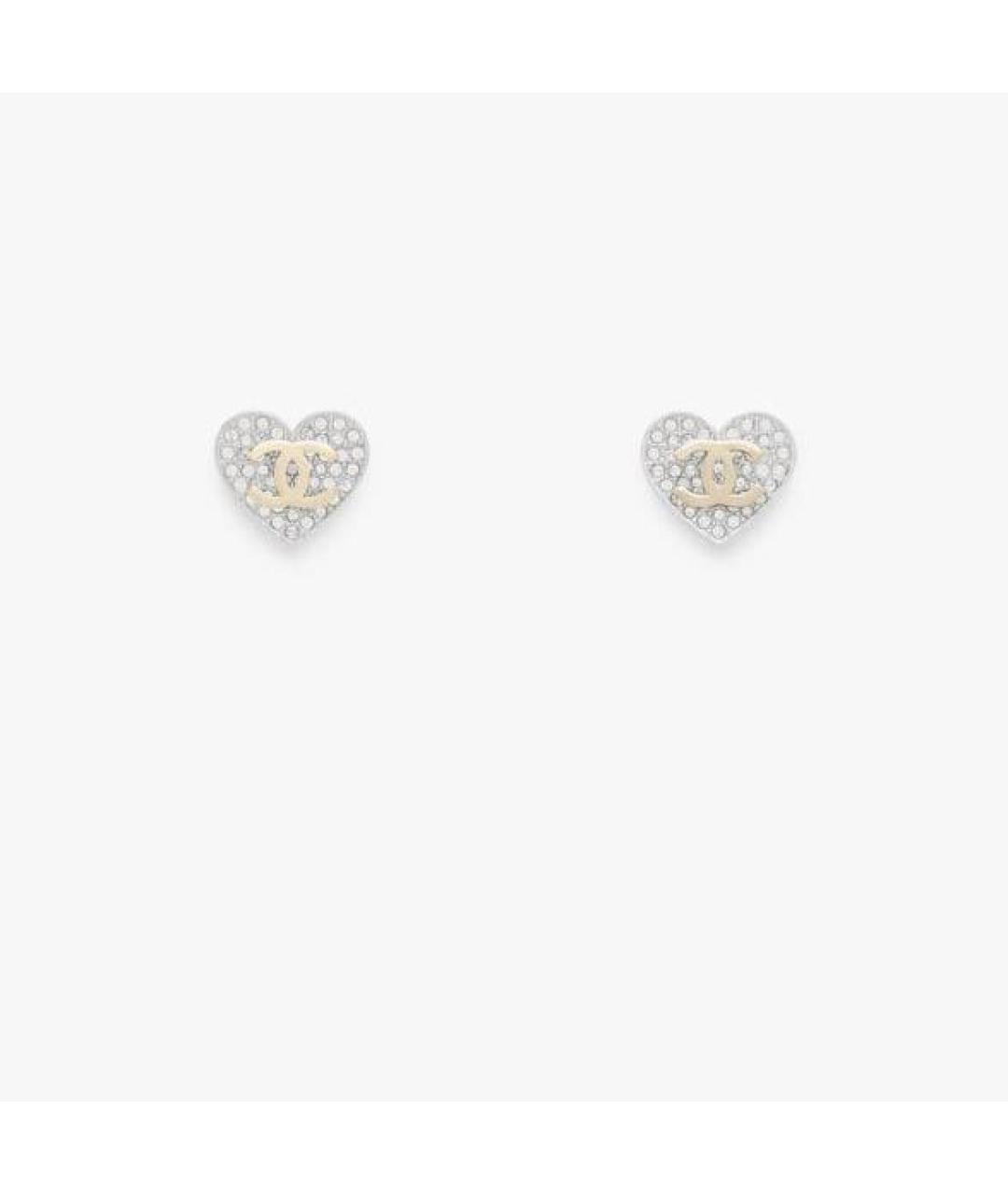 CHANEL Желтые металлические серьги, фото 3