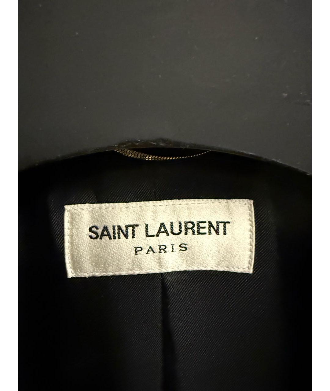 SAINT LAURENT Черный шерстяной жакет/пиджак, фото 3