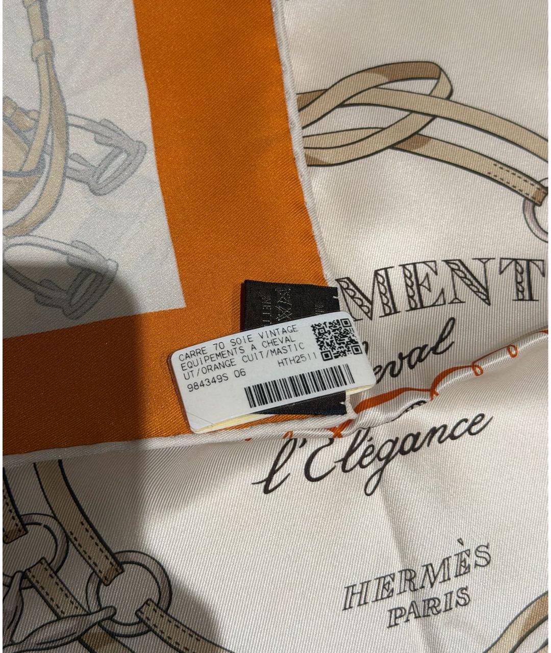 HERMES Мульти шелковый платок, фото 3