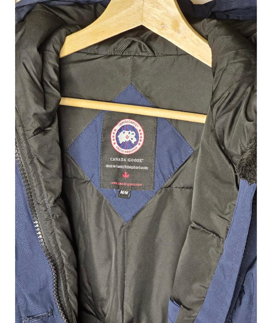 CANADA GOOSE Темно-синяя синтетическая куртка, фото 3