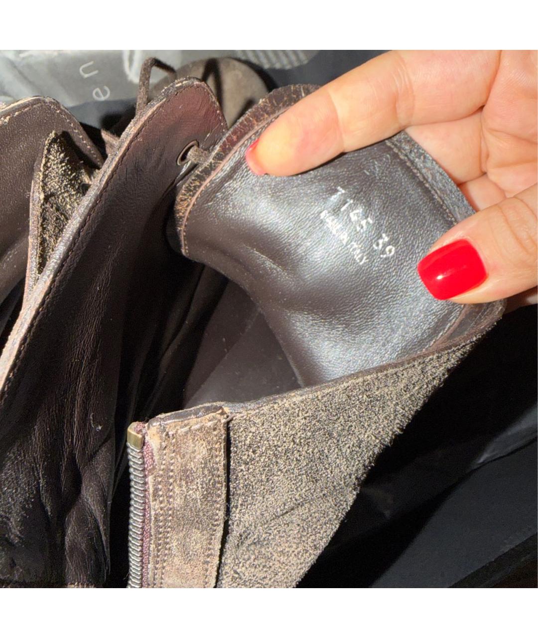 PREMIATA Коричневые замшевые ботинки, фото 6