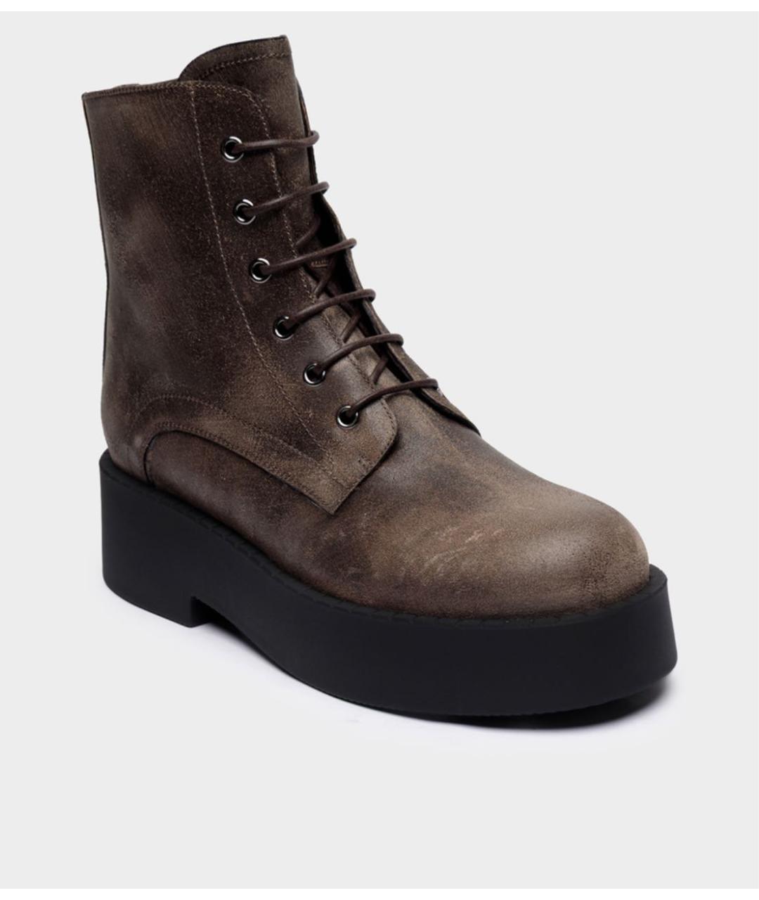 PREMIATA Коричневые замшевые ботинки, фото 3