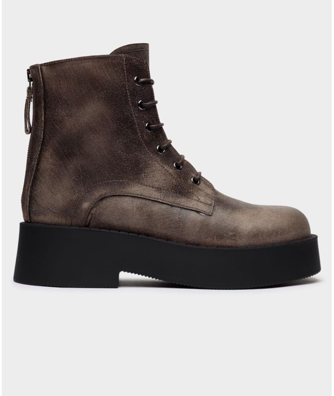 PREMIATA Коричневые замшевые ботинки, фото 8