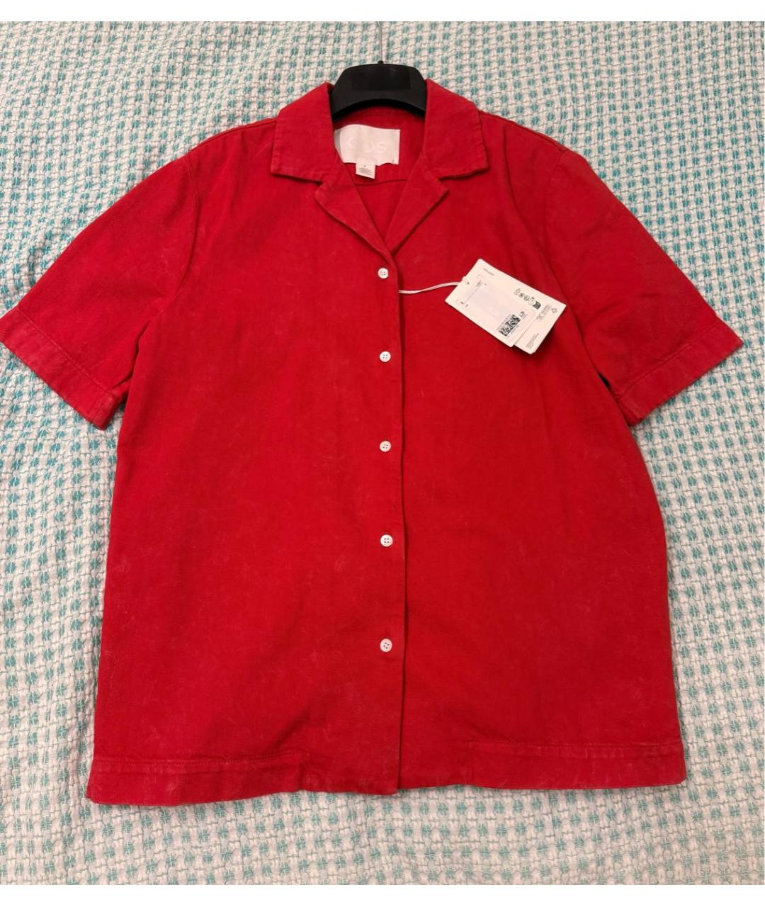 COS Красная хлопковая рубашка, фото 2