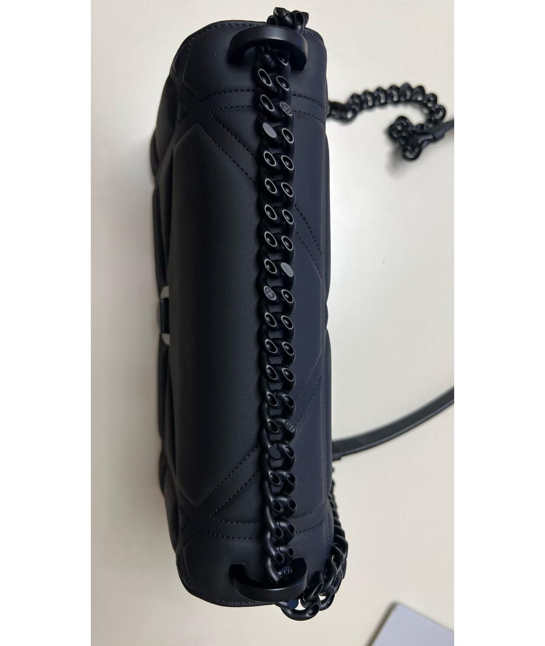 CHRISTIAN DIOR Черная кожаная сумка через плечо, фото 6
