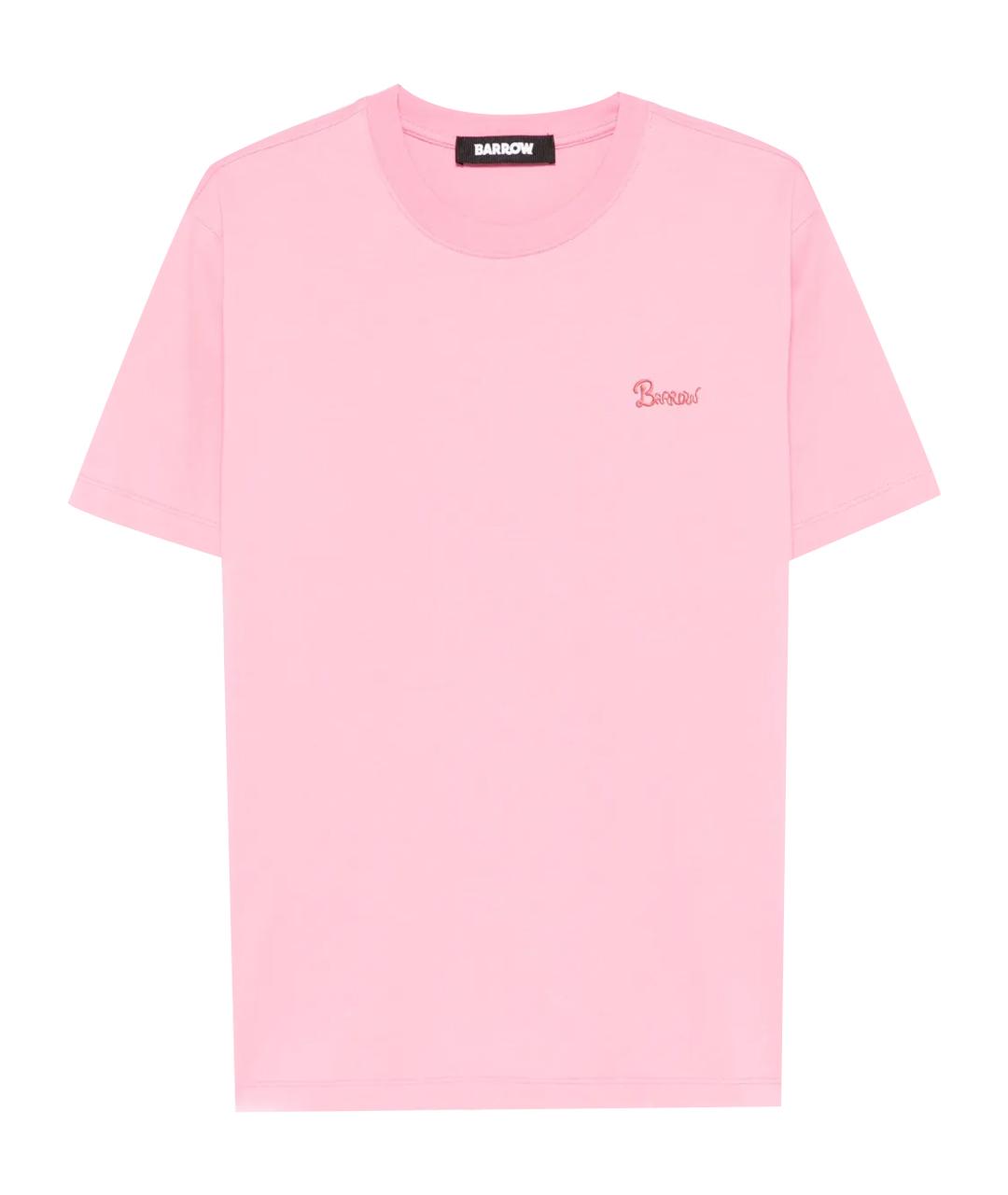 BARROW Розовая хлопковая футболка, фото 1