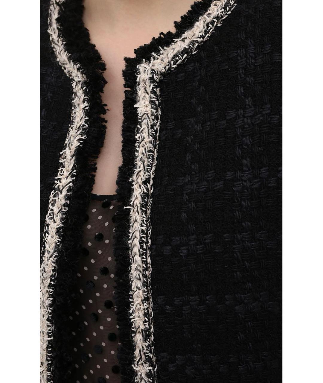 SAINT LAURENT Черный шерстяной жакет/пиджак, фото 4