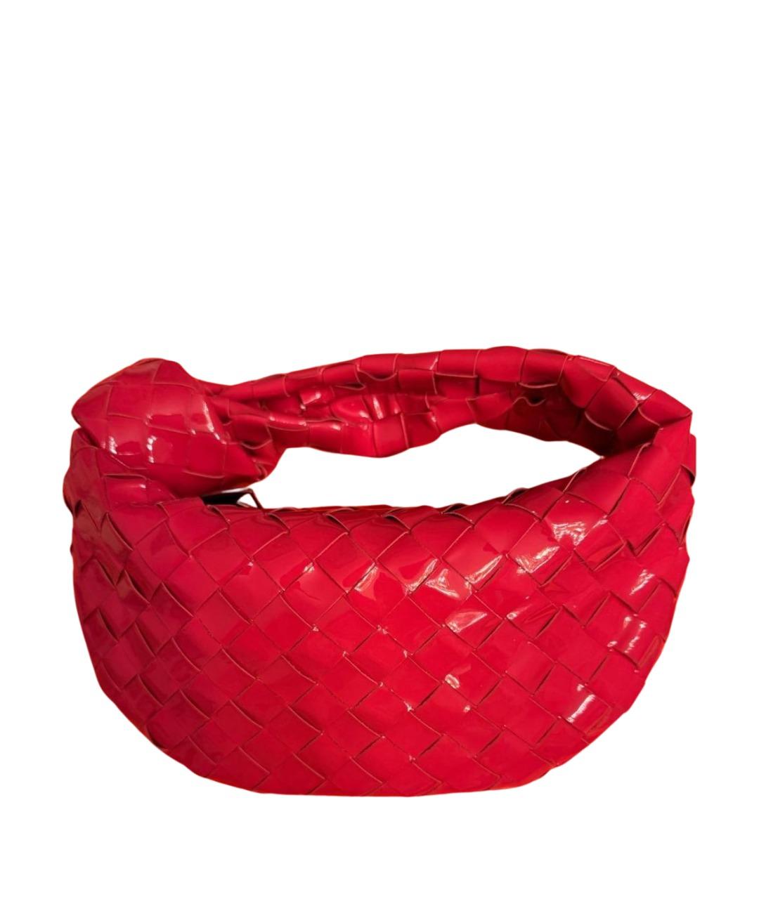 BOTTEGA VENETA Фуксия сумка с короткими ручками из лакированной кожи, фото 1