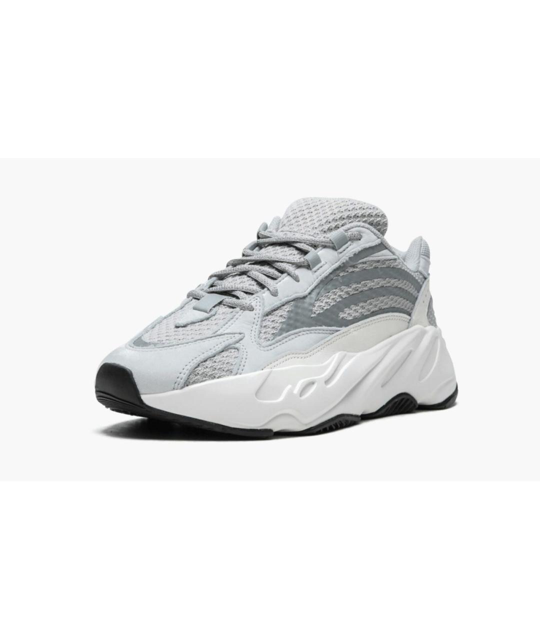 ADIDAS YEEZY Белые текстильные низкие кроссовки / кеды, фото 4