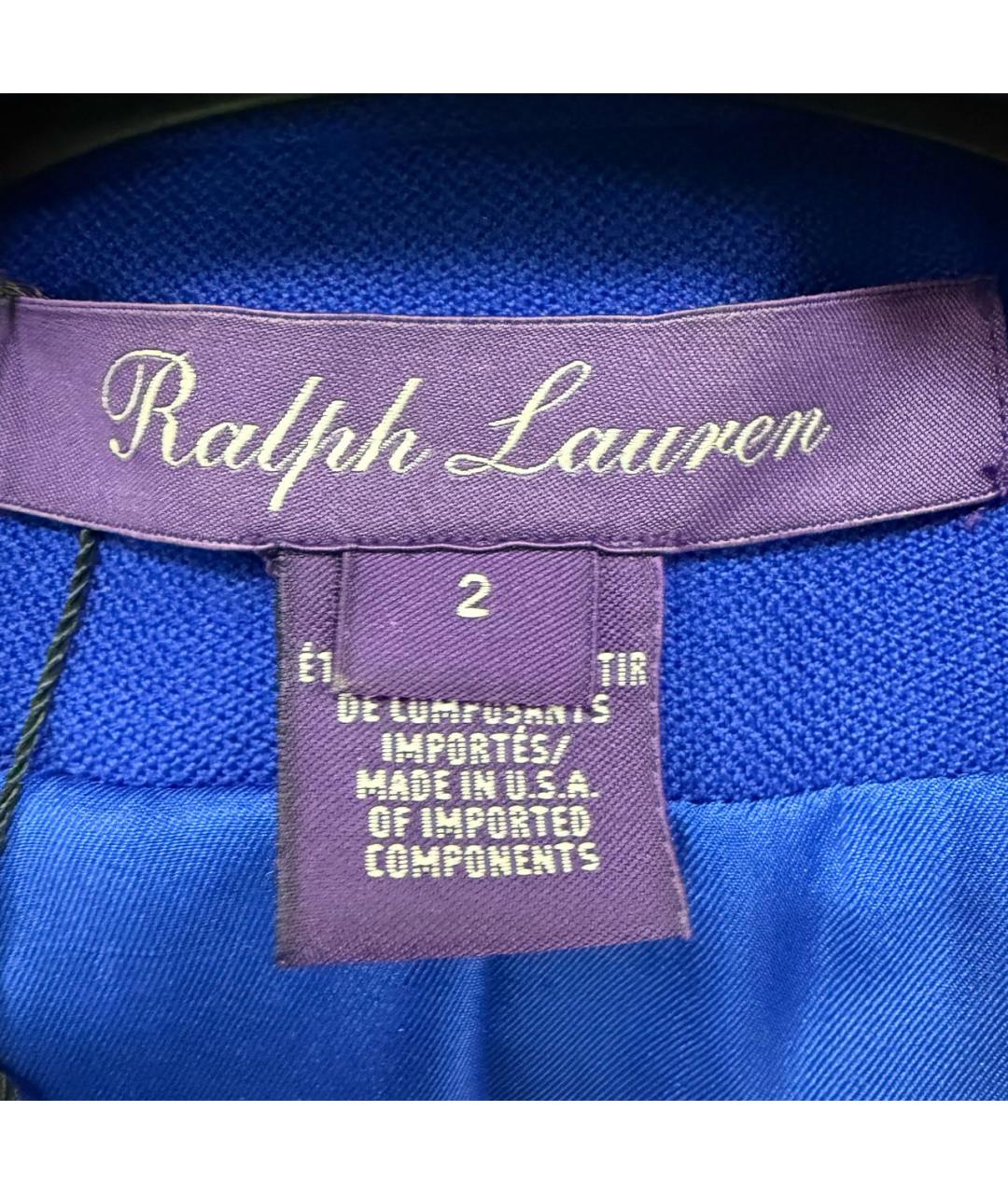 RALPH LAUREN PURPLE LABEL Синий кашемировый жакет/пиджак, фото 4