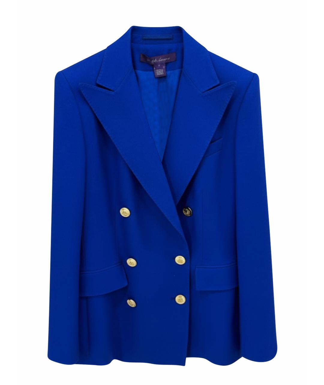 RALPH LAUREN PURPLE LABEL Синий кашемировый жакет/пиджак, фото 1