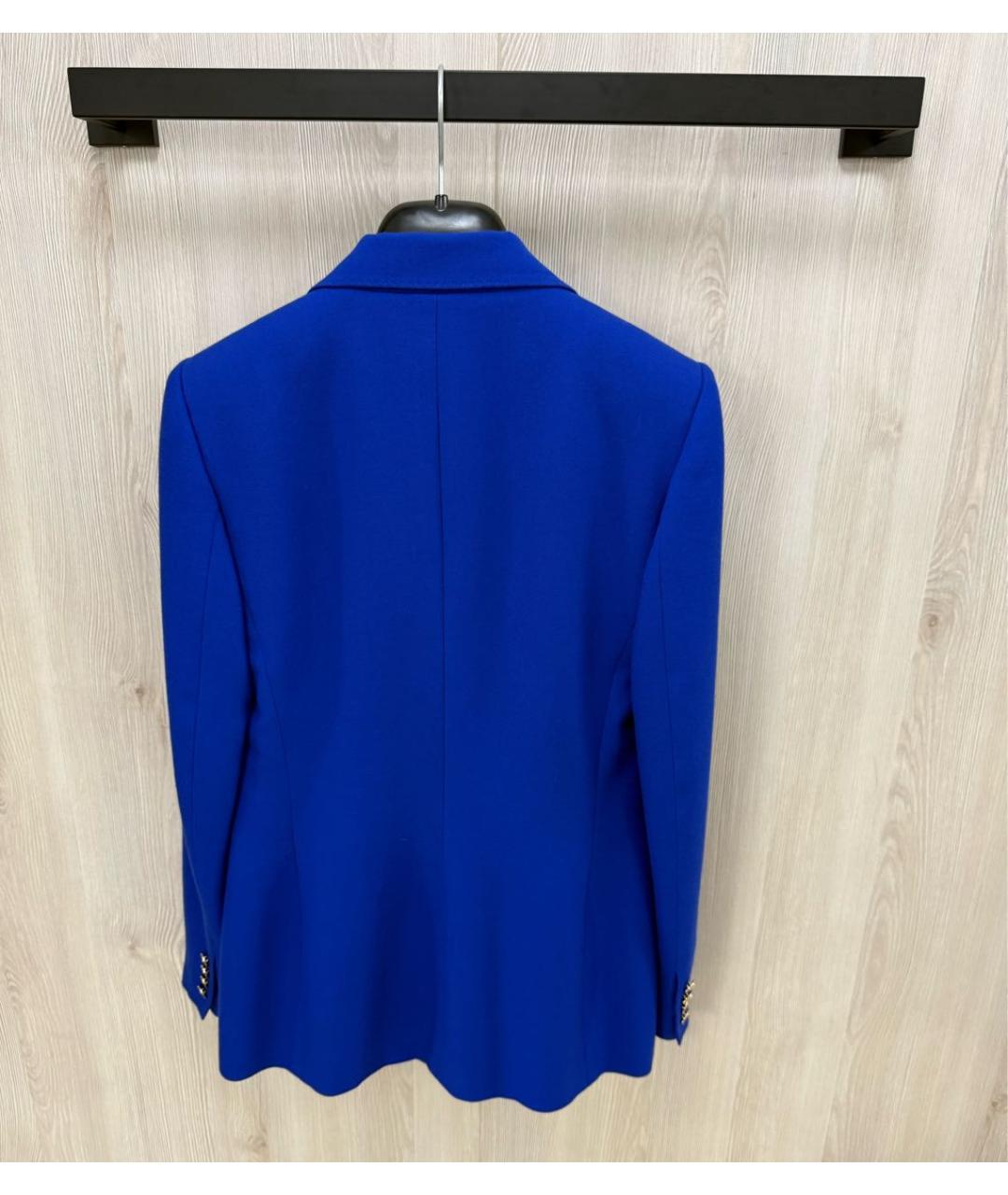 RALPH LAUREN PURPLE LABEL Синий кашемировый жакет/пиджак, фото 2