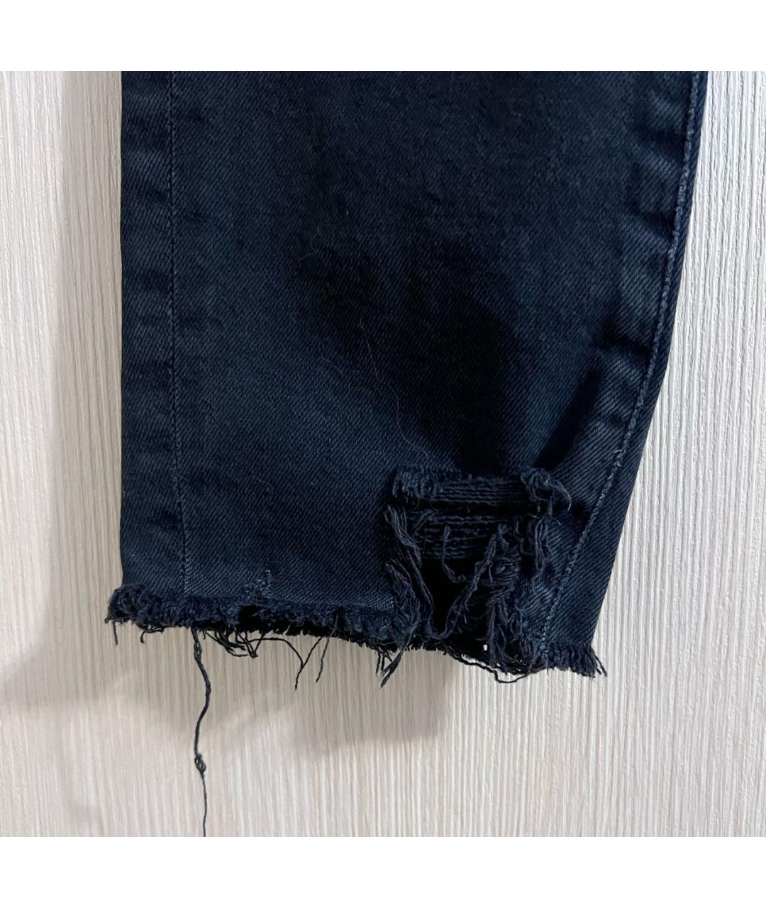 AGOLDE Черные хлопко-лиоцелловые джинсы слим, фото 7