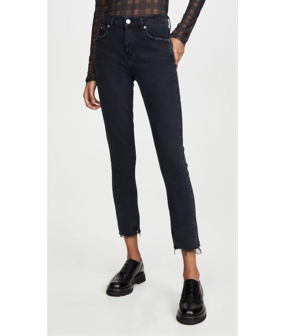 AGOLDE Черные хлопко-лиоцелловые джинсы слим, фото 8