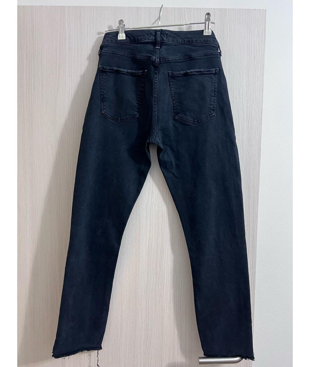 AGOLDE Черные хлопко-лиоцелловые джинсы слим, фото 2