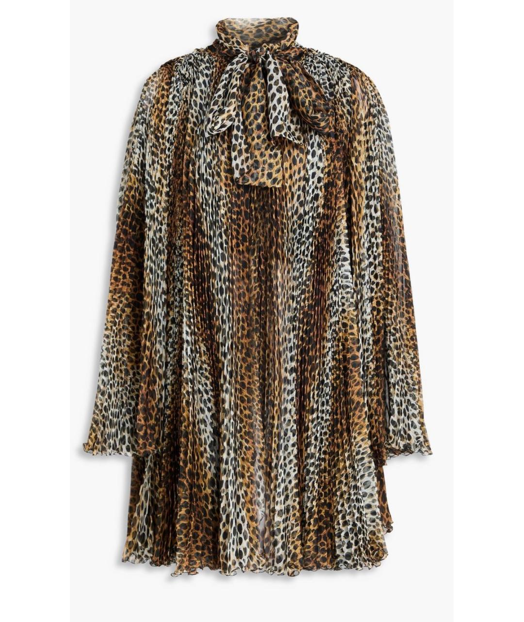 DOLCE&GABBANA Мульти полиэстеровое коктейльное платье, фото 6