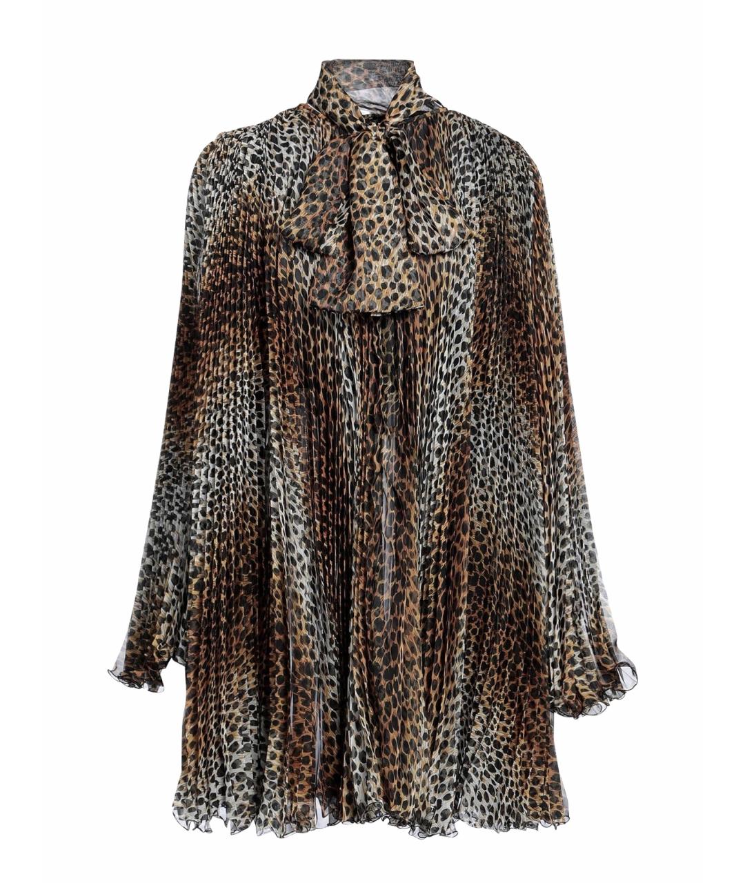 DOLCE&GABBANA Мульти полиэстеровое коктейльное платье, фото 1