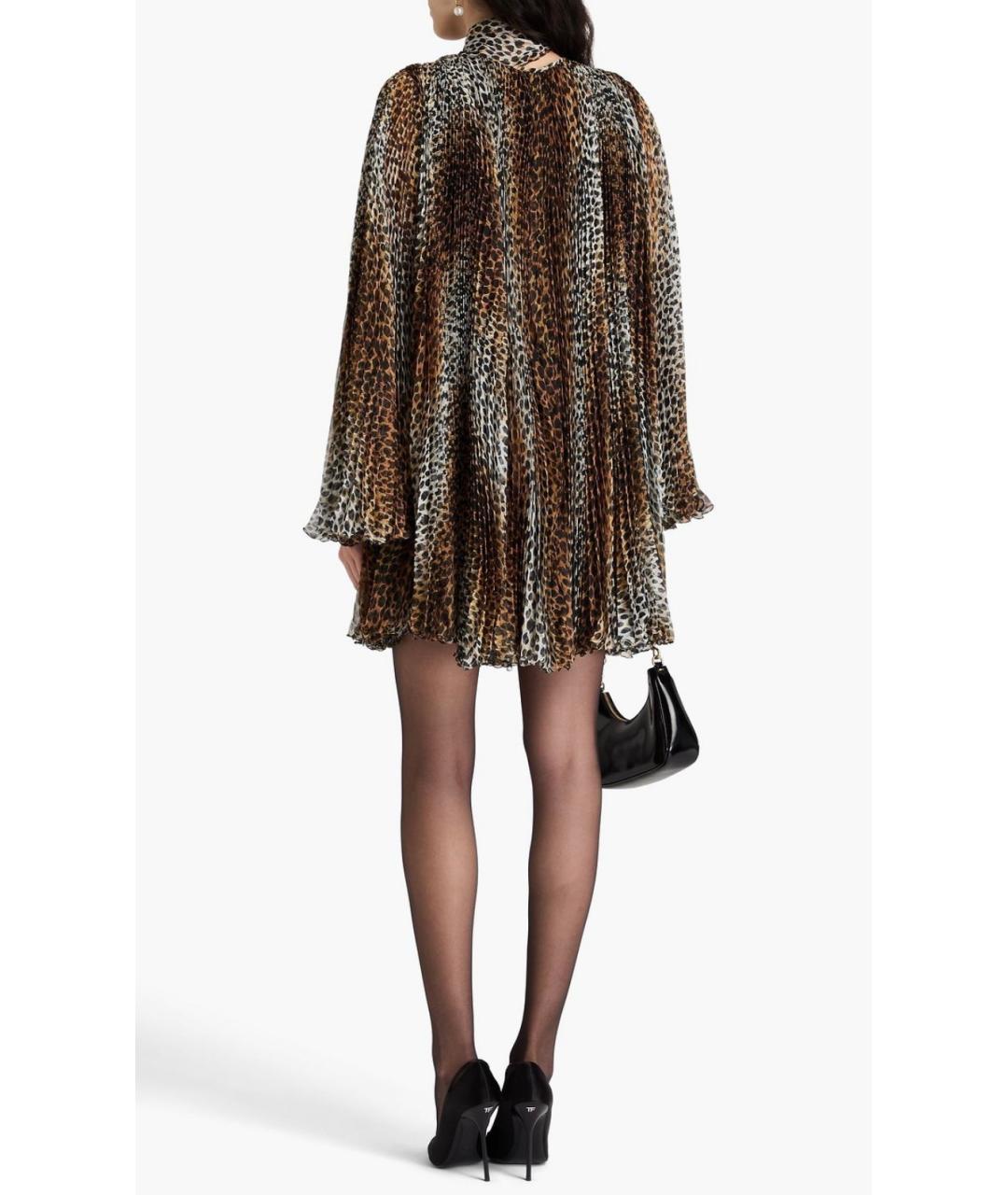 DOLCE&GABBANA Мульти полиэстеровое коктейльное платье, фото 5