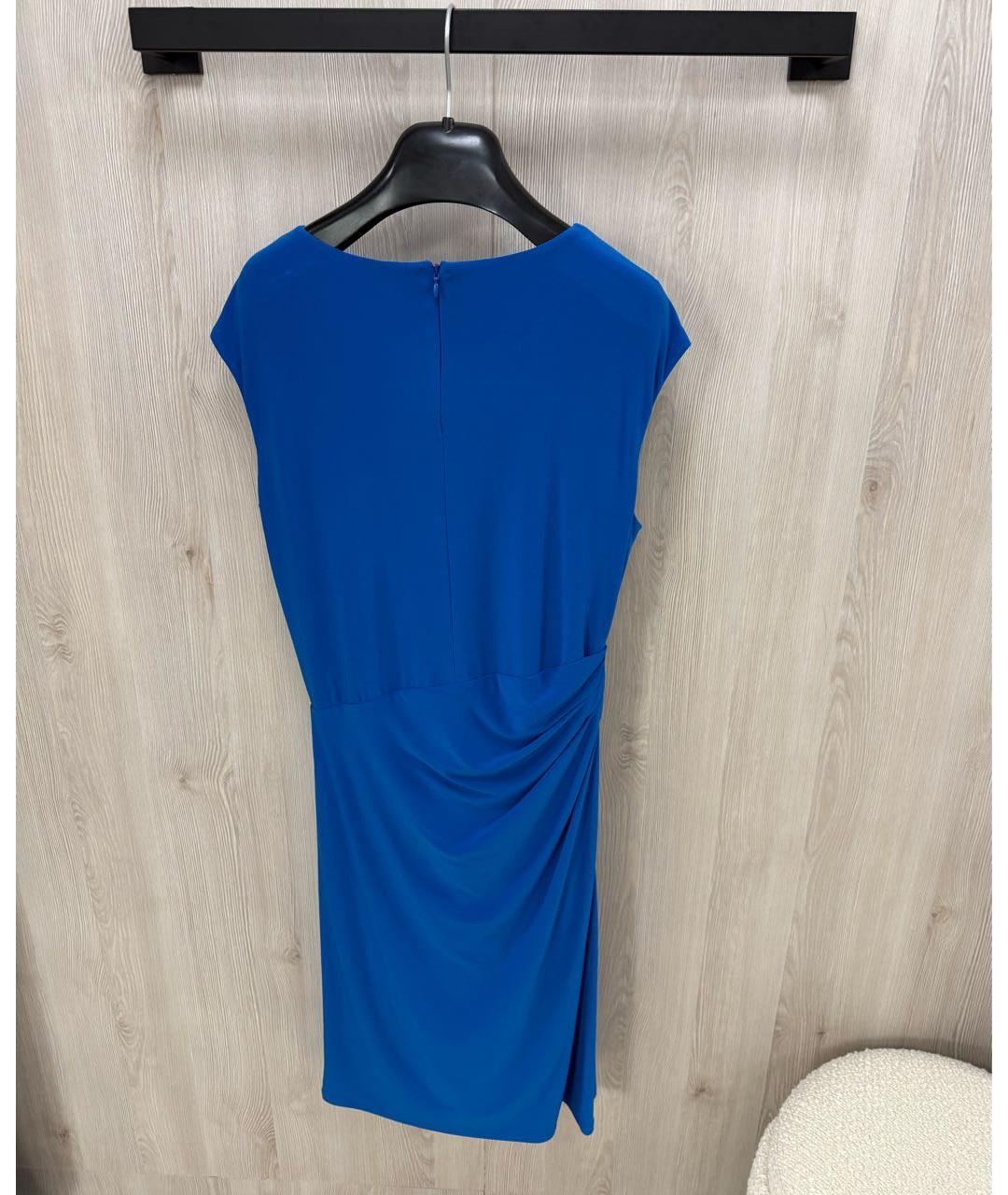 RALPH LAUREN Синее полиэстеровое повседневное платье, фото 2