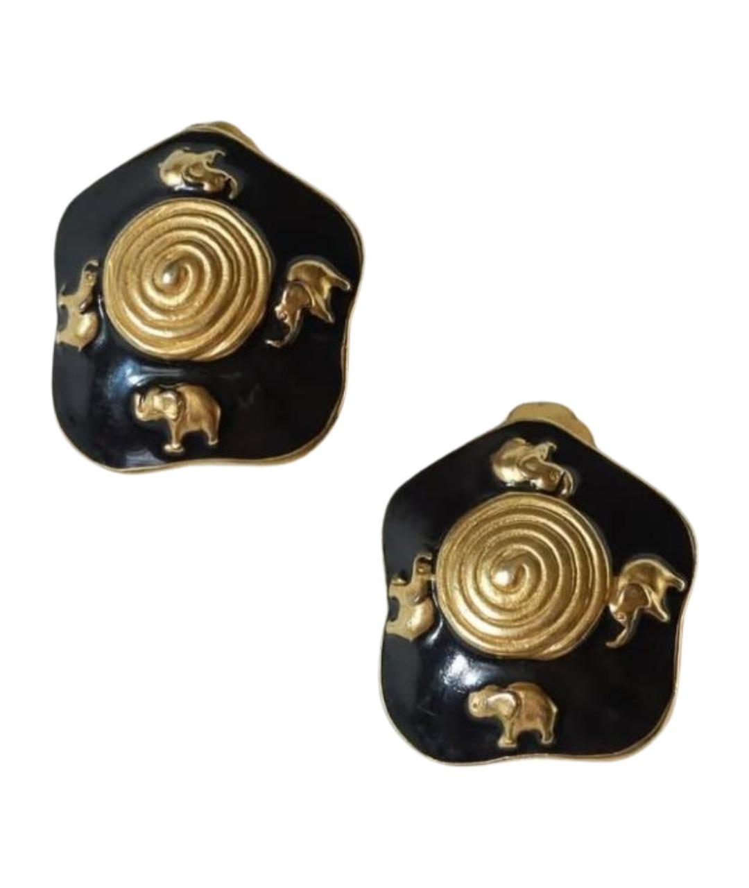 ESCADA Черные металлические клипсы, фото 1