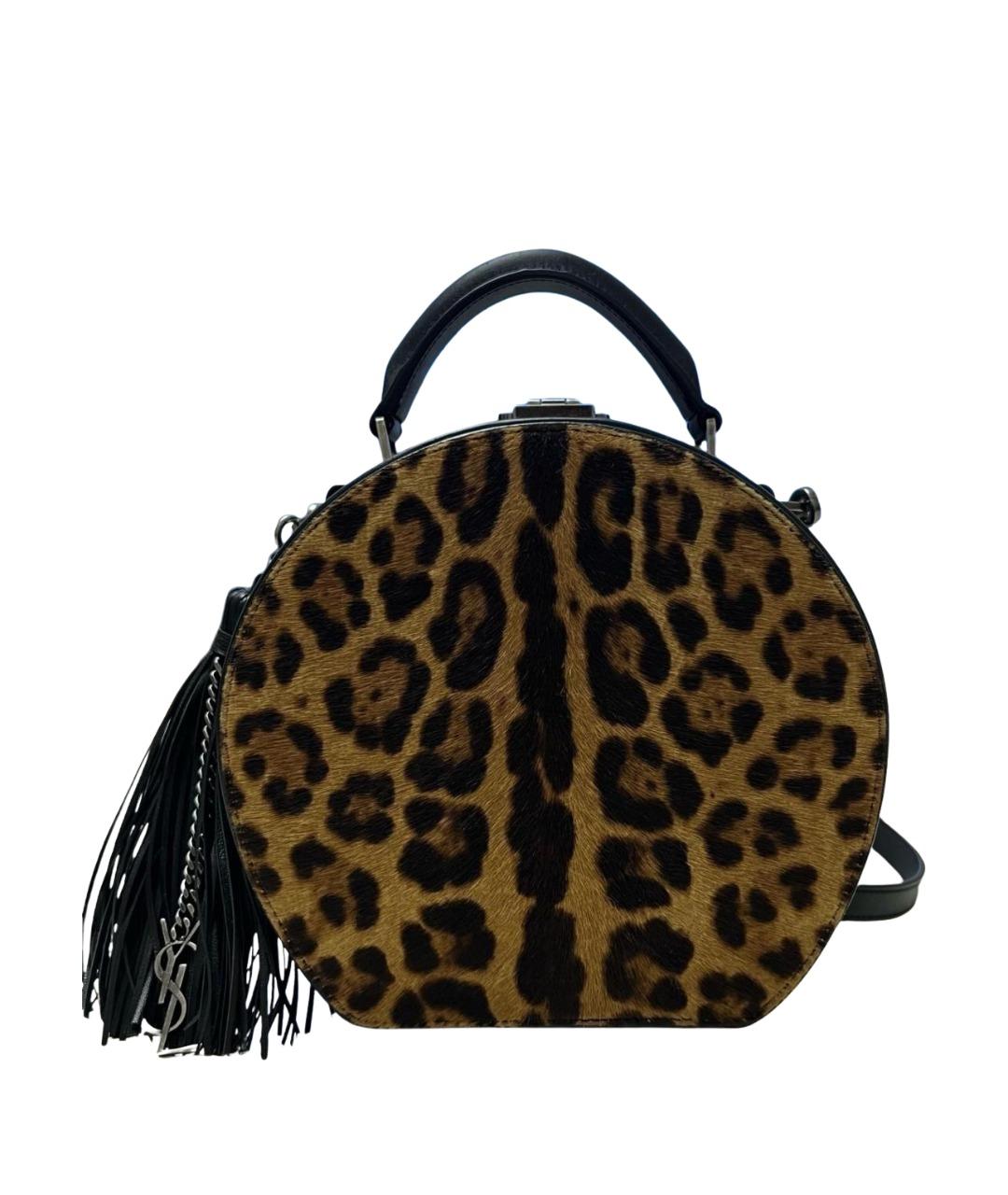 SAINT LAURENT Кожаная сумка с короткими ручками, фото 1