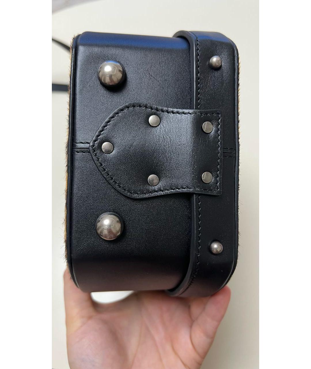 SAINT LAURENT Кожаная сумка с короткими ручками, фото 5