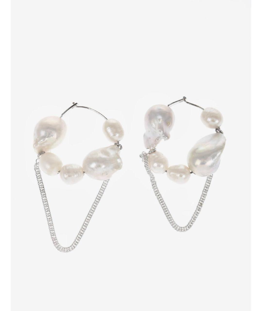 JIL SANDER Серебряные серебряные серьги, фото 4