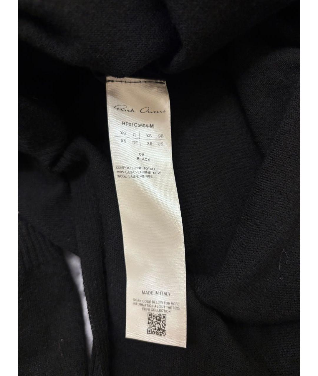 RICK OWENS Черное шерстяное вечернее платье, фото 6