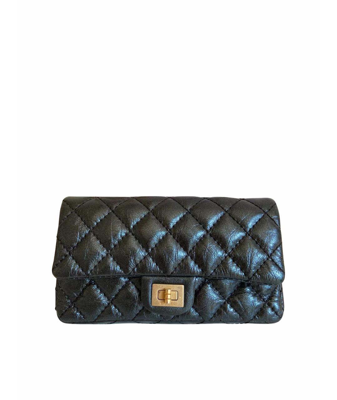 CHANEL Черная кожаная сумка через плечо, фото 1