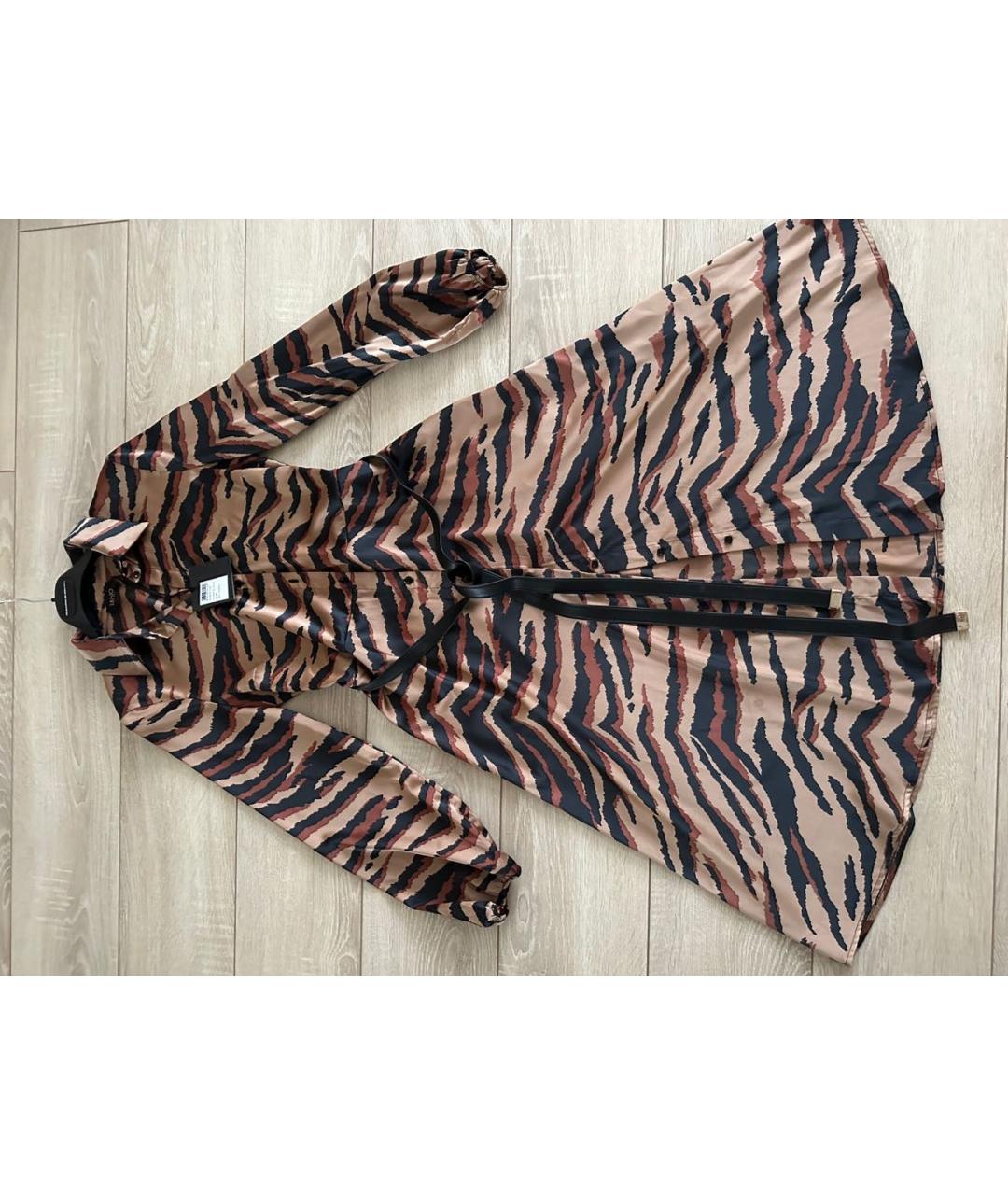 LIU JO Коричневое полиэстеровое повседневное платье, фото 6