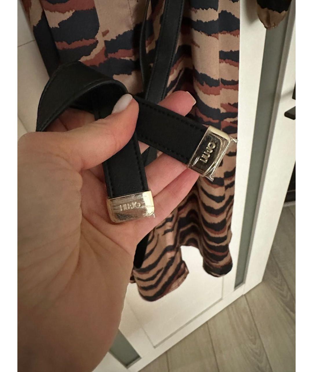 LIU JO Коричневое полиэстеровое повседневное платье, фото 4