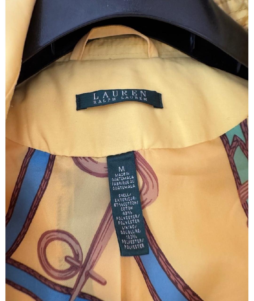 RALPH LAUREN Желтый тренч/плащ, фото 7