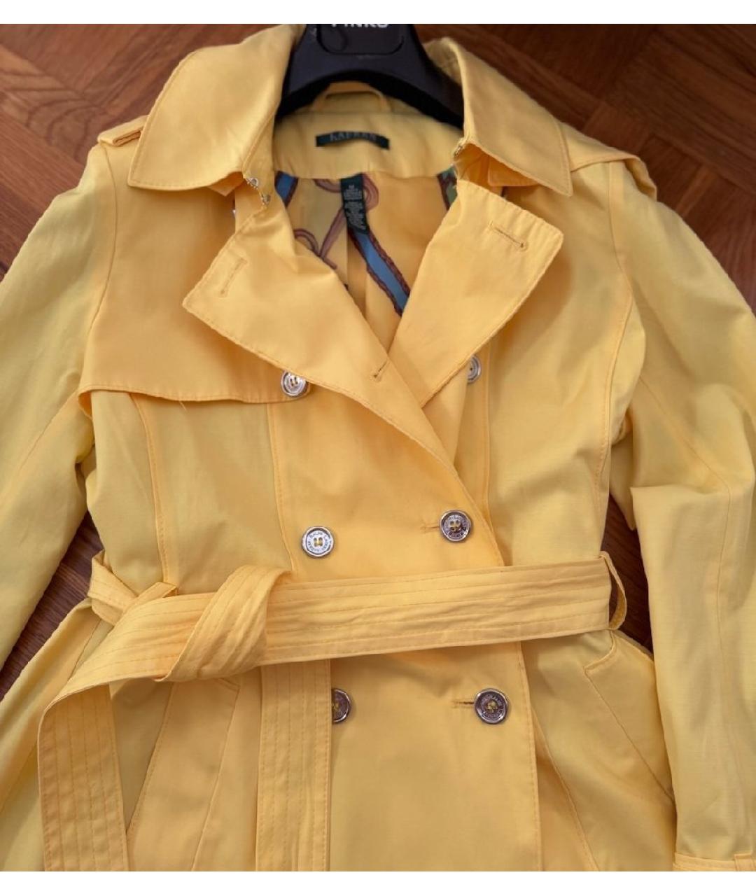 RALPH LAUREN Желтый тренч/плащ, фото 5
