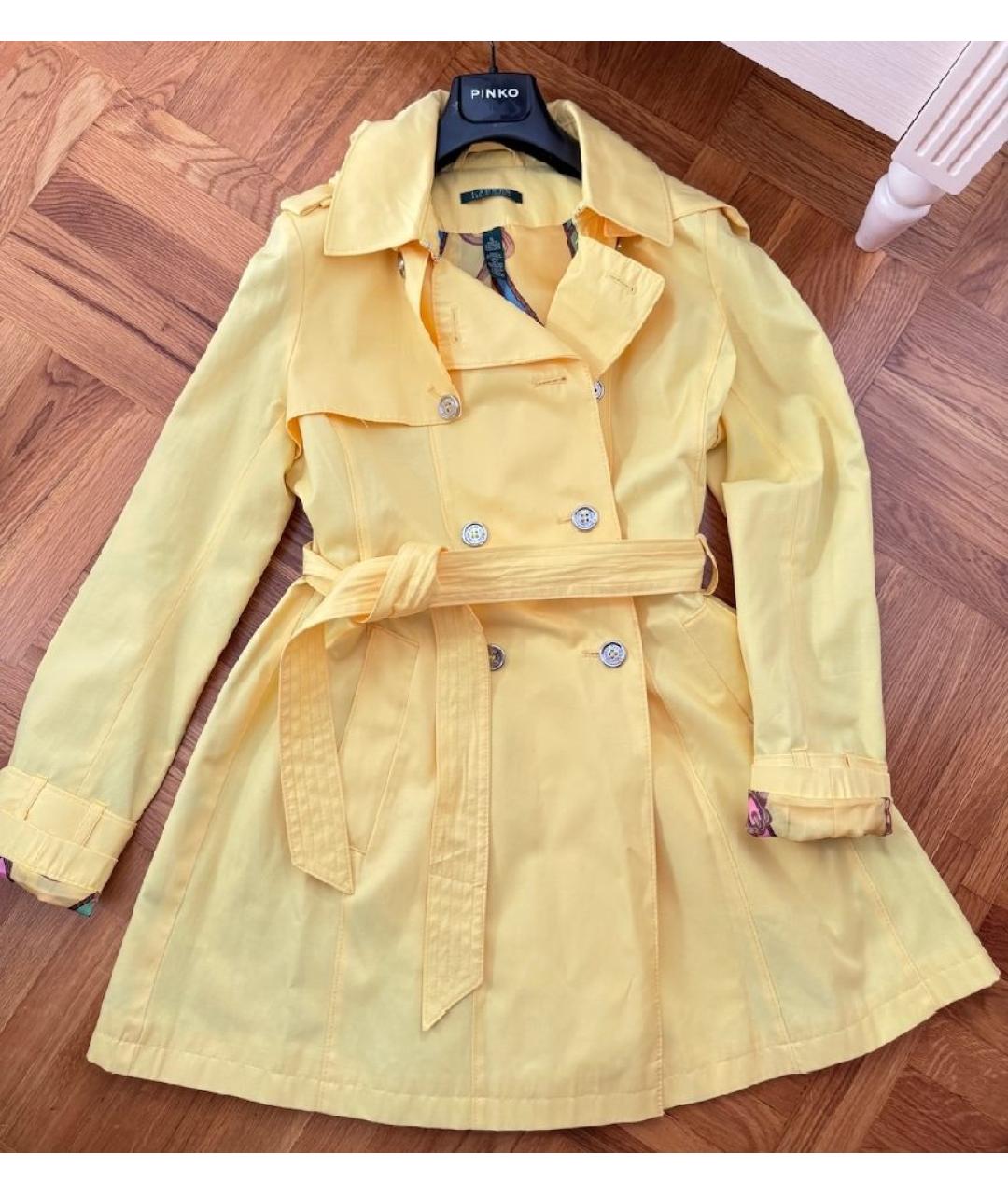 RALPH LAUREN Желтый тренч/плащ, фото 9