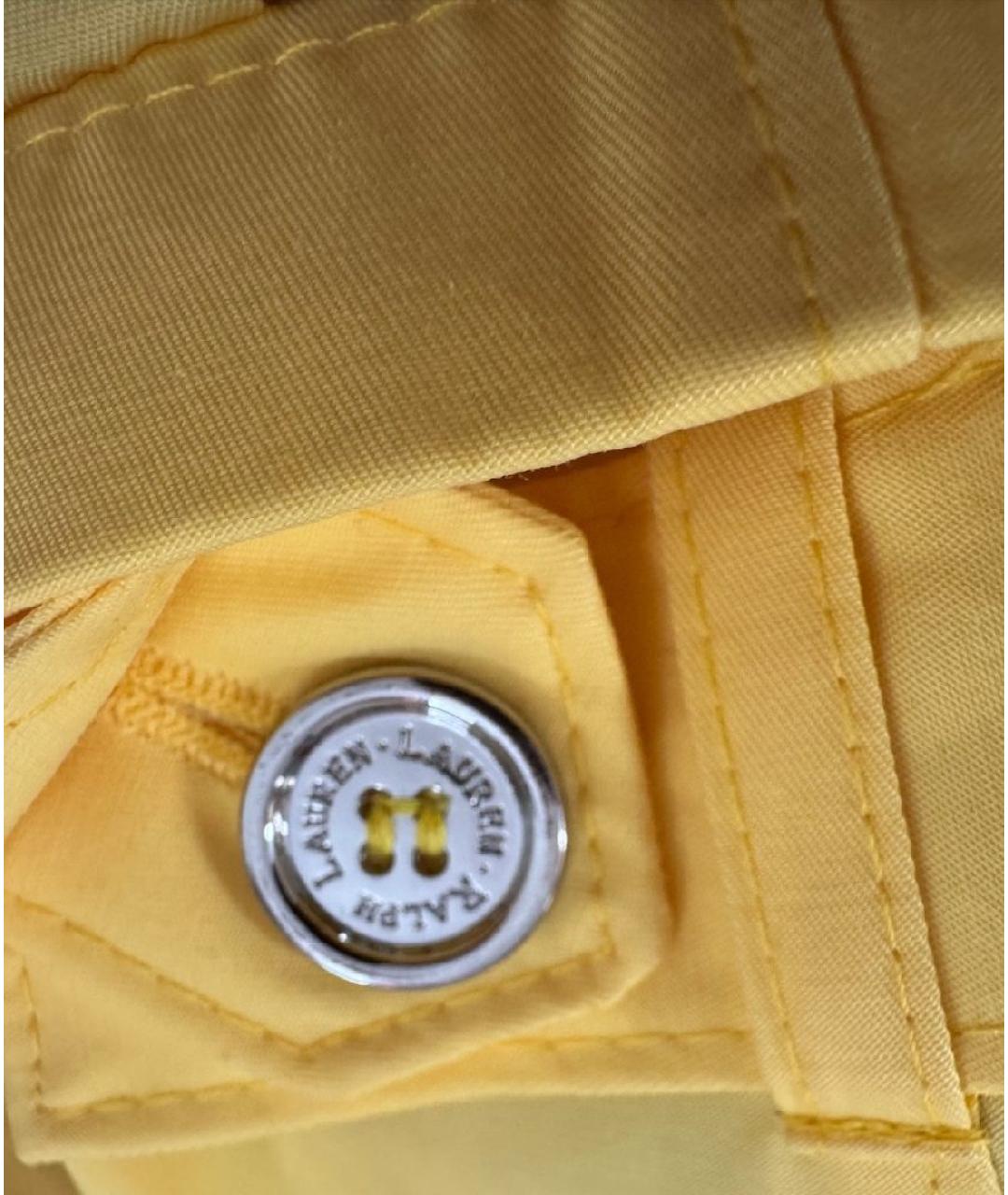 RALPH LAUREN Желтый тренч/плащ, фото 4