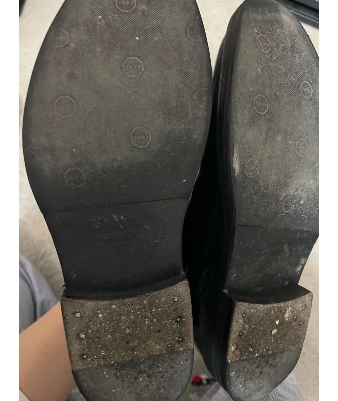 BALENCIAGA Черные полусапоги из лакированной кожи, фото 5