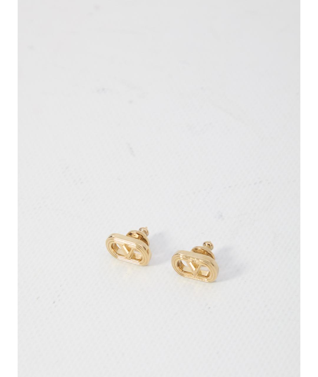VALENTINO Золотые металлические серьги, фото 2