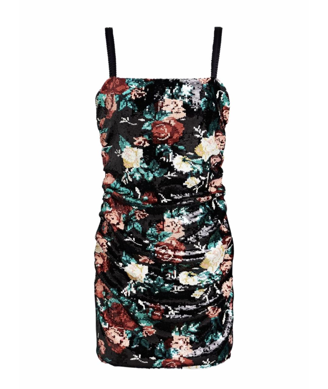 DOLCE&GABBANA Черное полиэстеровое коктейльное платье, фото 1