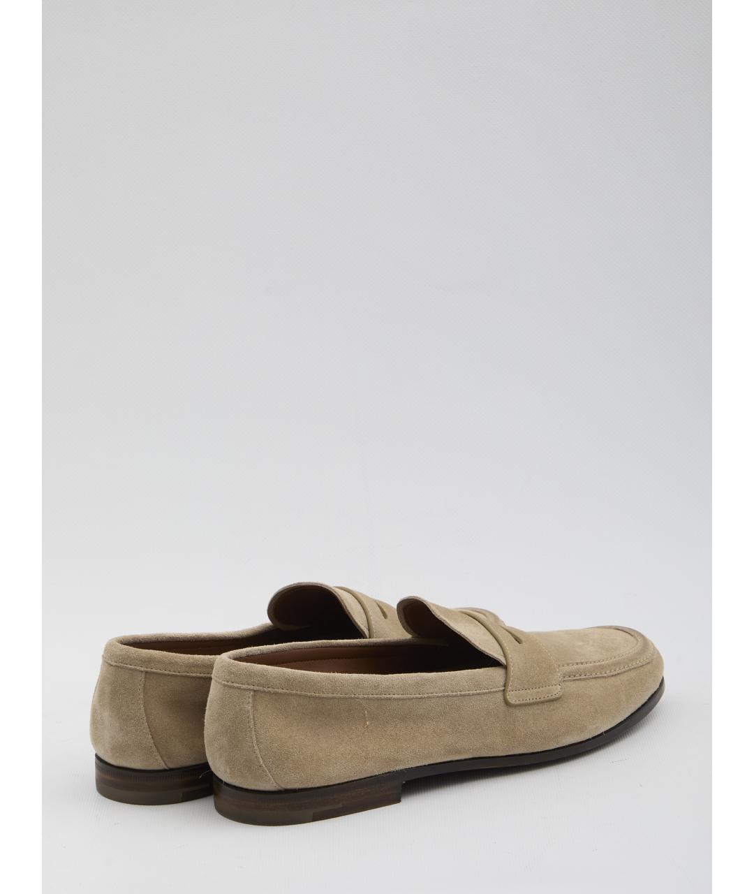 CHURCH'S Бежевые замшевые лоферы, фото 3