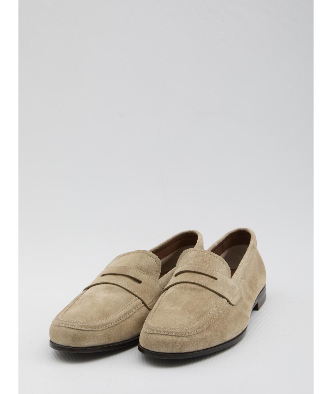 CHURCH'S Бежевые замшевые лоферы, фото 2