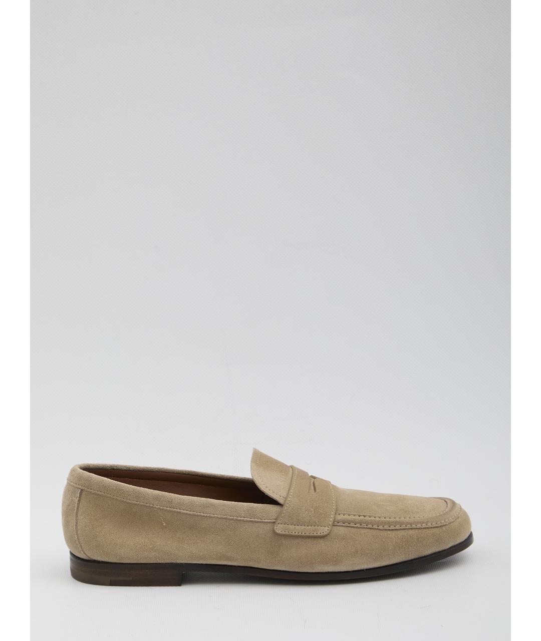 CHURCH'S Бежевые замшевые лоферы, фото 6