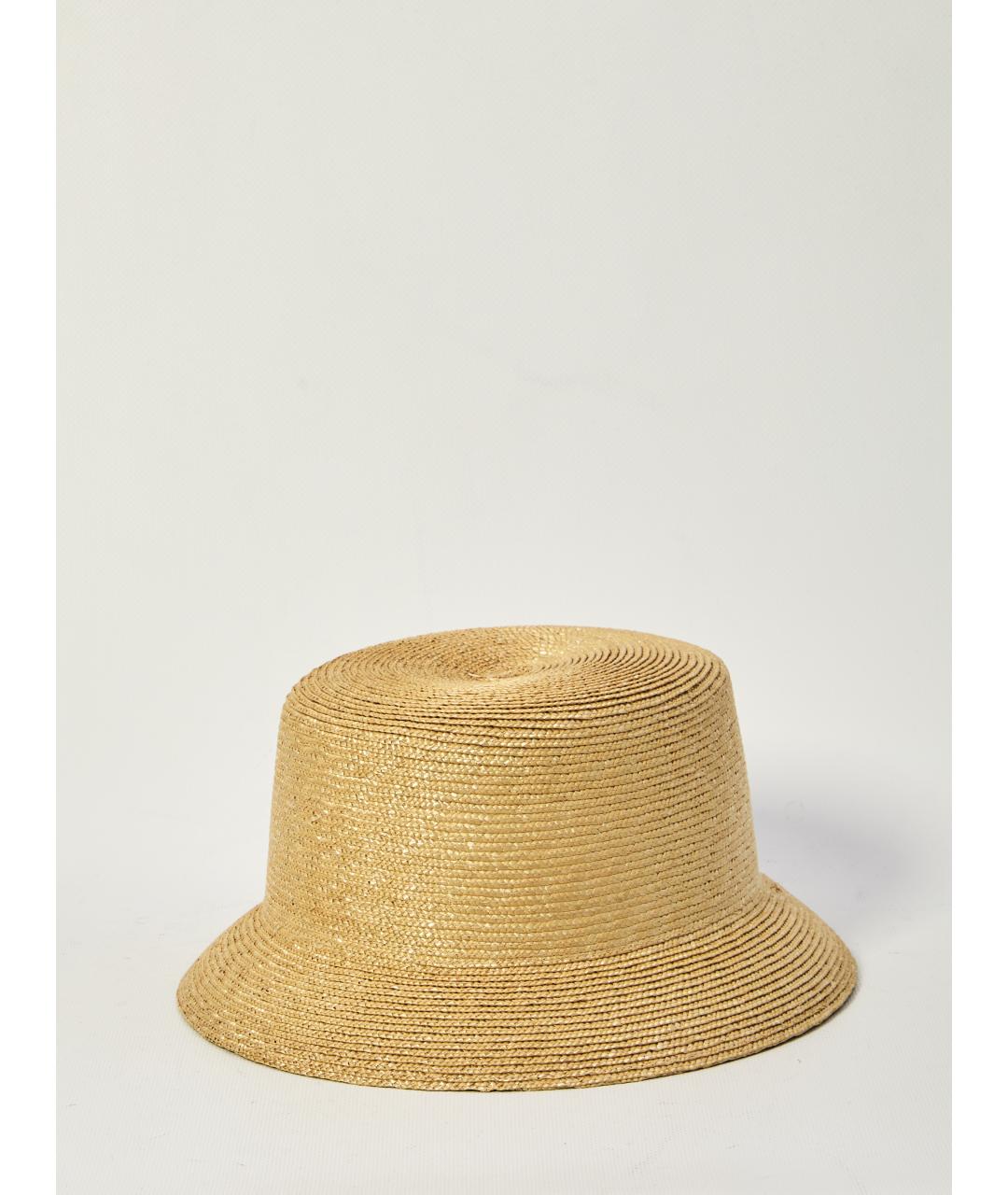 SAINT LAURENT Бежевая соломенная панама, фото 2