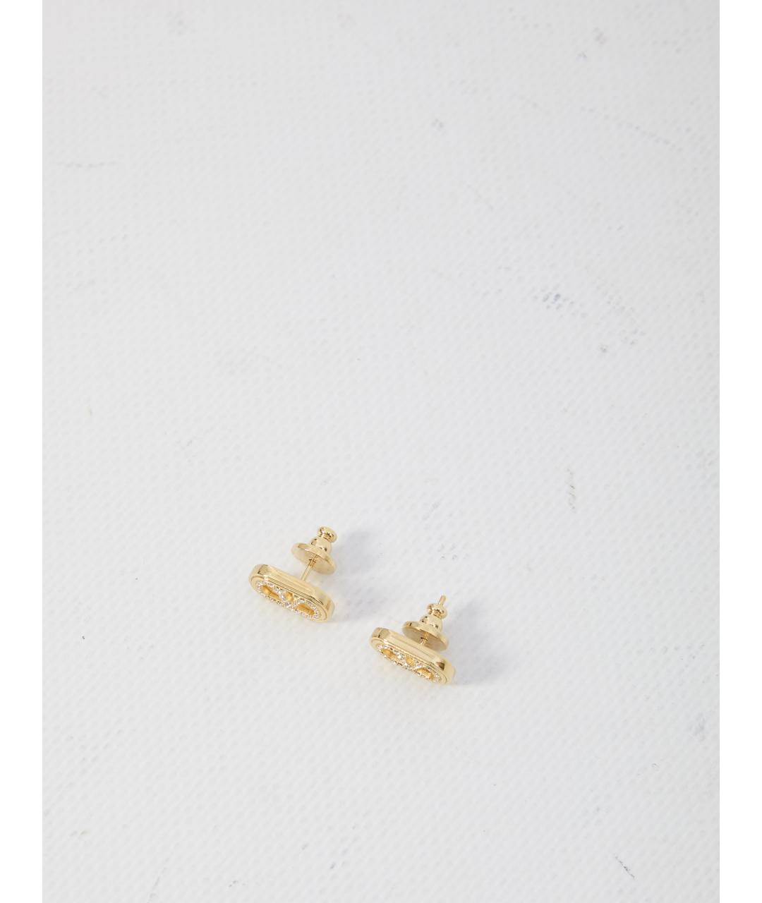 VALENTINO Золотые металлические серьги, фото 2